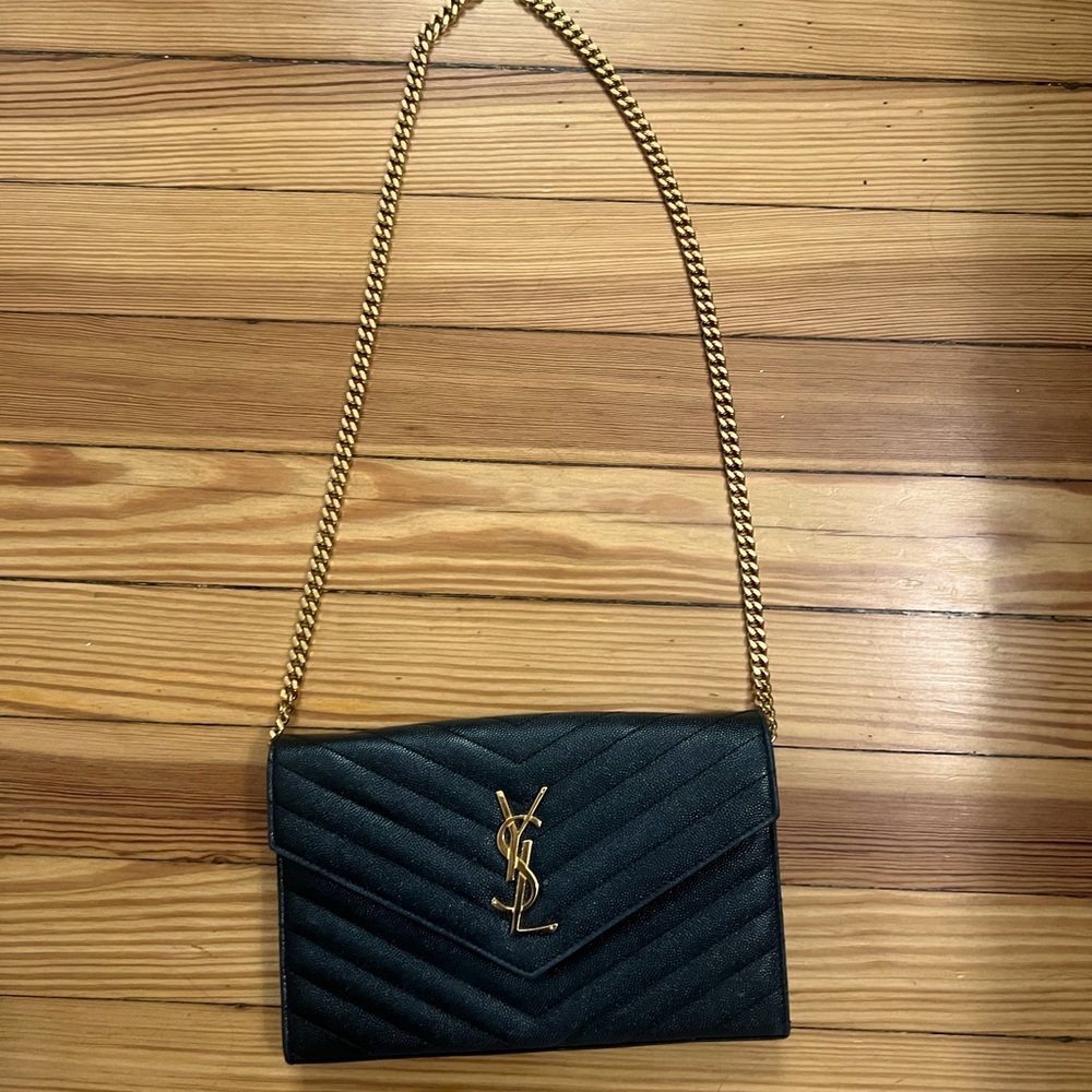 ysl clutch hardly worn